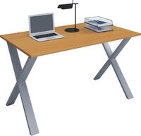 VCM Holz Schreibtisch | H. 76 x B. 140 x T. 50 cm | Computertisch schlicht | F&uuml;&szlig;e