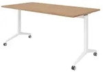 b&uuml;m&ouml; Seminartisch klappbar & fahrbar - Gr&ouml;&szlig;e: 160 x 80 cm, Nachbildung: