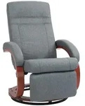 HOMCOM Relaxsessel Drehbarer Fernsehsessel mit Liegefunktion, Liegesessel,...