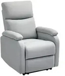 HOMCOM Relaxsessel Fernsehsessel mit Liegefunktion TV-Sessel mit Leinenoptik -...