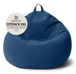 URBANARA Indoor Sitzsack Round XXL 315l, XXL Sofa Sessel - ideal zum Pouf...