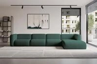 ALTDECOR Ecksofa - MIRA-L3 - 409x179x70 - Gr&uuml;n - Corner Sofa Eckcouch Couch L-Form,