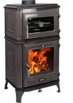 365&reg; Kaminofen Ferrox 55 Back grau emailliert 7 kW Gusseisen A+ - Grau