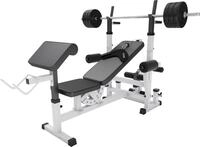 GORILLA SPORTS&reg; Kraftstation mit Langhantel - 170 cm Hantelstange, 40 kg...