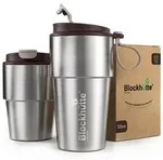 Blockh&uuml;tte Thermobecher Kaffee to Go auslaufsicher 350 ml Braun - Braun
