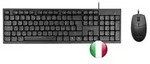 Tacens Anima ACP02IT, Kabelgebunden, USB, Membran Key Switch, QWERTY, Schwarz, Maus