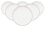 Seltmann Weiden Sento Home Pure Lines Fr&uuml;hst&uuml;cksteller &oslash; 21,4 cm 6er Set - Cocoa