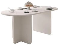 MIRJAN24 Tisch Xuala, Esszimmer Tisch (Farbe: Sandbeige) - Beige