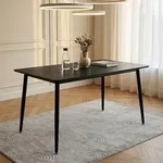 Esstisch NORA 120 x 80 cm, Schwarz - rechteckiger Esszimmertisch mit...