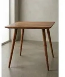 Esszimmertisch REPA 80 x 80 x 76 cm Sheesham rustikal Massiv-Holz, Design...
