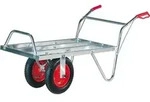 Alu Schweizer Karre 100 kg &ndash; Doppelbereifung, Luftreifen, Aluminium,...
