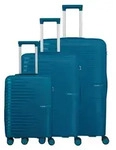 Travelite Pacific 4 Rollen Kofferset 3-teilig - Petrol