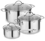 KOPF Topfset Induktion Clara 6-teilig, Kochtopf-Set f&uuml;r alle Herdarten,...
