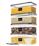 Vorratsdosen-Set 4 St&uuml;ck 3.2L Luftdicht BPA Frei f&uuml;r Nudeln M&uuml;sli Spaghetti