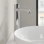 Villeroy & Boch TVW11600300061 Einhebel-WT-Armatur erh&ouml;ht Skyla - Silber