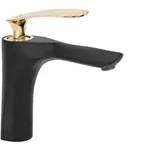Rea Waschbeckenarmatur Orbit Low Black/Gold - Schwarz