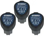EXTENSILO 3x Akku Ersatz f&uuml;r Hendi 936795 f&uuml;r K&uuml;chenger&auml;t (2500 mAh,...