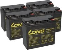 5x Kung Long WP22-12NE AGM-Akkus 12V 22Ah M6 (60V) - f&uuml;r SXT Raptor 1200 V2 / Viper