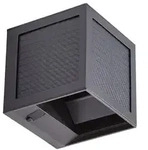 Prios LED-Solarwandleuchte Avvin, schwarz, W&uuml;rfel, Sensor - Schwarz