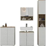 Badm&ouml;bel-Set Vicco Edge Wei&szlig; 4-teilig, Model 40389 - Wei&szlig;