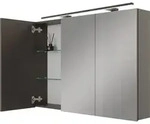 Planetm&ouml;bel ARIA Spiegelschrank f&uuml;r das Bad 120 cm mit Beleuchtung und...