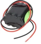 Notleuchtenakku NiMH 12V 800mAh mit 300mm Kabel ersetzt RPower 20109 LEX, 44,2 x