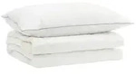 vidaXL 90% G&auml;nsedaunen Bettw&auml;sche-Set FULDA 2 stk. 150 x 200 cm Sommer - Wei&szlig;