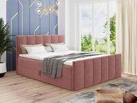 Boxspringbett Star Lux mit Fu&szlig;teil, 2 Bettk&auml;sten und Matratzentopper -...