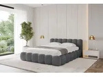 ALTDECOR Polsterbett mit Bettkasten - SENA-v1 - 160x200 - Dunkelgrau - Bett ohne