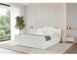 ALTDECOR Polsterbett mit Bettkasten - FALIO-Z-v1 - 180x200 - Wei&szlig; - Bett mit