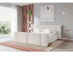 ALTDECOR Polsterbett mit Bettkasten - TEVO-Z - 180x200 - Beige - Bett mit Matratze