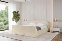 ALTDECOR Polsterbett mit Bettkasten - TIVON-Z-v1 - 140x200 - Beige - Bett mit