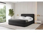 ALTDECOR Polsterbett mit Bettkasten - ENORA-Z - 120x200 - Schwarz - Bett mit Matratze