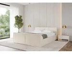 ALTDECOR Polsterbett mit Bettkasten - EMMI-Z-v1 - 160x200 - Beige - Bett mit Matratze