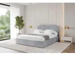 ALTDECOR Polsterbett mit Bettkasten - LERAY - 120x200 - Grau - Bett ohne Matratze,