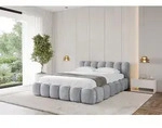 ALTDECOR Polsterbett mit Bettkasten - SENA-v1 - 160x200 - Grau - Bett mit Matratze