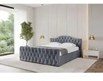 ALTDECOR Polsterbett mit Bettkasten - FALIO-Z-v1 - 180x200 - Grau - Bett mit Matratze