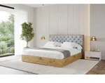 ALTDECOR Polsterbett mit Bettkasten - ENZO3 - 180x200 - Grau - Bett ohne Matratze,