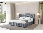 ALTDECOR Polsterbett mit Bettkasten - MODY - 200x200 - Grau - Bett ohne Matratze,