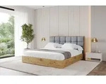 ALTDECOR Polsterbett mit Bettkasten - ENZO2 - 140x200 - Grau - Bett ohne Matratze,