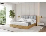 ALTDECOR Polsterbett mit Bettkasten - ENZO2 - 140x200 - Grau - Bett ohne Matratze,