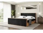 ALTDECOR Boxspringbett mit Matratze und Lattenrost, Topper, Fu&szlig;teil,Polsterbett mit