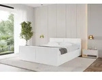 ALTDECOR Polsterbett mit Bettkasten - EMMI-Z-v1 - 160x200 - Wei&szlig; - Bett mit Matratze