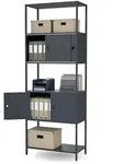 Aktenschrank mit abschlie&szlig;barem Fach, f&uuml;r das B&uuml;ro, offene Fachb&ouml;den, aus...