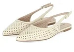 Apple of Eden Damen Slingballerinas DEEN Beige Glattleder Gr&ouml;&szlig;e: 37 - Beige -...