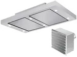 Silverline ALD1241EIWM SET Altena ALD1241E Deckenhaube 120 cm Edelstahl +