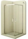 i-flair Schiebet&uuml;r Duschkabine 80x110x190 cm aus durchsichtigem 6 mm...