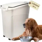 Futtertonne Luftdicht mit Deckel 54 L Hundefutter Aufbewahrung Hundefutter Box