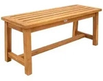 CLP Teakbank Broome Gartenbank wetterfest f&uuml;r Terrasse und Balkon 150 kg...