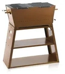 BBQ-Toro Holzkohlegrill mit Grillrost & Grillplatte Gusseisen, 2-in-1 Grill und